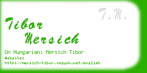 tibor mersich business card